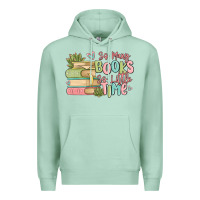 Seafoam so many books so little time Premium Hoodie - MaliasSmallBusiness