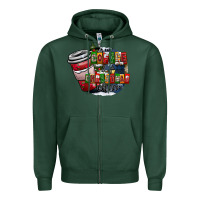 Sports Green coffe Zipper Hoodie - CowhideDigitalArt