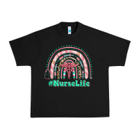 Black nurse life rainbow Urban Heavy Tee - RanaPortraitStore