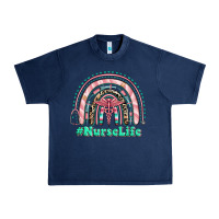 Navy nurse life rainbow Urban Heavy Tee - RanaPortraitStore