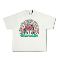Pistachio nurse life rainbow Urban Heavy Tee - RanaPortraitStore