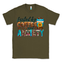 Army Green fueled by coffee and anxiety Classic Tee - Zillion Design Studio