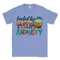 Colony Blue fueled by coffee and anxiety Classic Tee - Zillion Design Studio