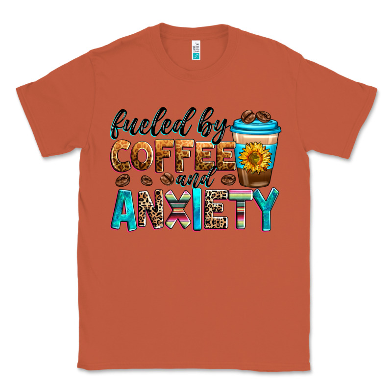 Fueled By Coffee And Anxiety Classic Tee by Zillion Design Studio | Teevron