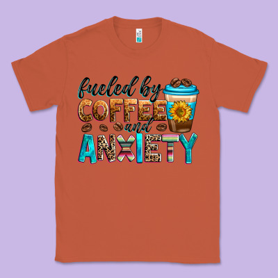 Fueled By Coffee And Anxiety Classic Tee Designed By Zillion Design Studio