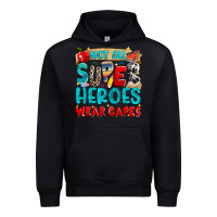 Black not all super heroes wear capes Urban Hoodie - NancyCooperArtShop