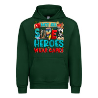 Forest Green not all super heroes wear capes Urban Hoodie - NancyCooperArtShop