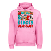 Fuchsia Pink not all super heroes wear capes Urban Hoodie - NancyCooperArtShop