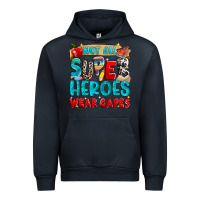 Navy not all super heroes wear capes Urban Hoodie - NancyCooperArtShop