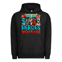 Pigment Black not all super heroes wear capes Urban Hoodie - NancyCooperArtShop