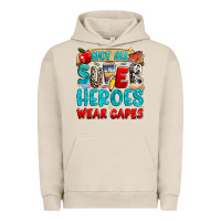 Pigment French Oak not all super heroes wear capes Urban Hoodie - NancyCooperArtShop
