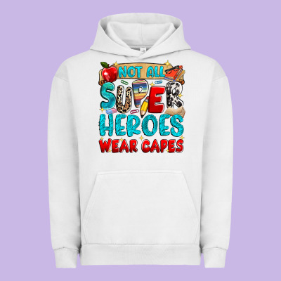 Not All Super Heroes Wear Capes Urban Hoodie Designed By Nancycooperartshop