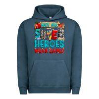 Pigment Midnight Navy not all super heroes wear capes Urban Hoodie - NancyCooperArtShop