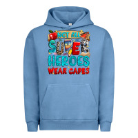 Pigment Pebble Blue not all super heroes wear capes Urban Hoodie - NancyCooperArtShop