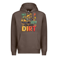 Coffee just a boy who loves dirt Premium Hoodie - MaliasSmallBusiness
