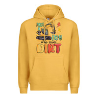 Mustard just a boy who loves dirt Premium Hoodie - MaliasSmallBusiness