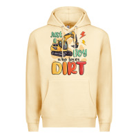 Pina Colada just a boy who loves dirt Premium Hoodie - MaliasSmallBusiness