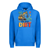True Royal just a boy who loves dirt Premium Hoodie - MaliasSmallBusiness
