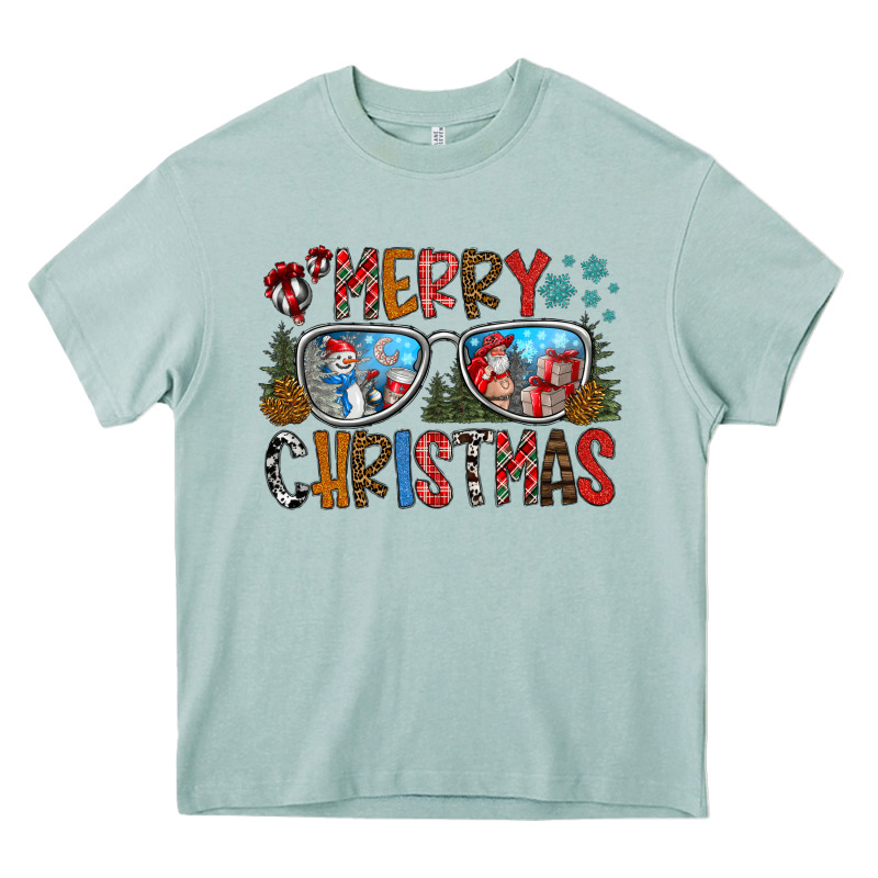 Merry Christmas Heavy Core Tee by CowhideDigitalArt | Teevron