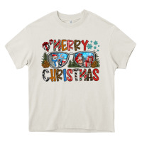 Cream merry christmas Heavy Core Tee - CowhideDigitalArt