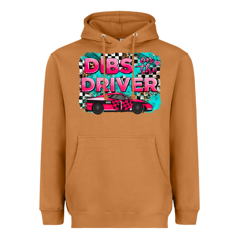 Dibs On The Driver Background Heavyweight Hoodie by AdoDesignShop | Teevron