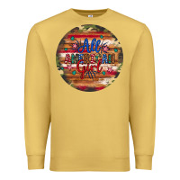 Antique Gold all american girl Premium Sweatshirt - Artiststas