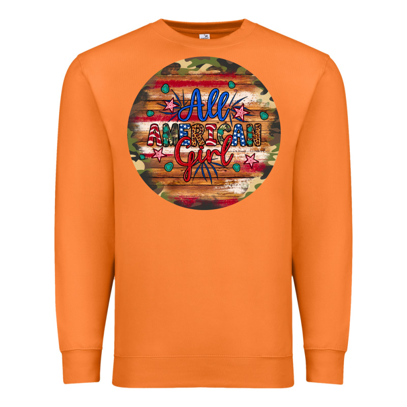 All American Girl Premium Sweatshirt by Artiststas | Teevron
