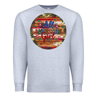 Heather Grey all american girl Premium Sweatshirt - Artiststas
