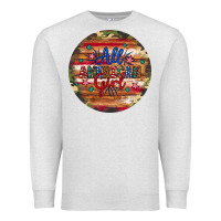 Oatmeal Heather all american girl Premium Sweatshirt - Artiststas