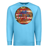 Ocean Blue all american girl Premium Sweatshirt - Artiststas