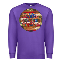 Purple all american girl Premium Sweatshirt - Artiststas