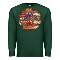 Sports Green all american girl Premium Sweatshirt - Artiststas