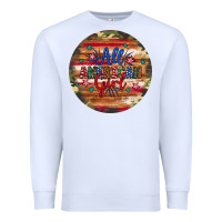 White all american girl Premium Sweatshirt - Artiststas