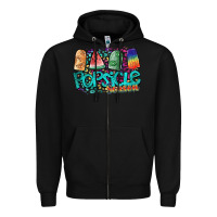 Black popsicle season Zipper Hoodie - SublimationCraftShop