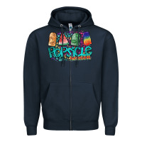 Navy popsicle season Zipper Hoodie - SublimationCraftShop