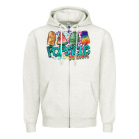 Oatmeal Heather popsicle season Zipper Hoodie - SublimationCraftShop