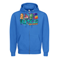 True Royal popsicle season Zipper Hoodie - SublimationCraftShop