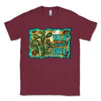 Burgundy wild and free cactus Classic Tee - RanaPortraitStore