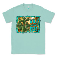 Seafoam wild and free cactus Classic Tee - RanaPortraitStore