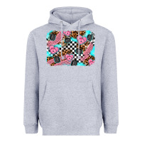 Heather Grey race day background Heavyweight Hoodie - AdoDesignShop