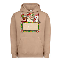 Pigment Burro santa reindeer snowman preview and costom name Urban Hoodie - MaliasSmallBusiness