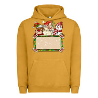 Pigment Peanut Butter santa reindeer snowman preview and costom name Urban Hoodie - MaliasSmallBusiness