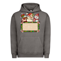 Pigment Tornado santa reindeer snowman preview and costom name Urban Hoodie - MaliasSmallBusiness