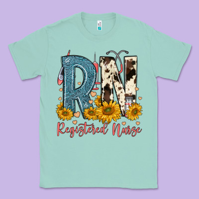 Rn Registered Nurse Classic Tee Designed By Fadigitalartstudio