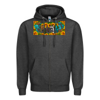 Charcoal Heather mama sunflower libbey cup Zipper Hoodie - HRA Design Shop