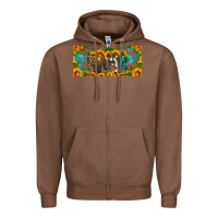 Chestnut mama sunflower libbey cup Zipper Hoodie - HRA Design Shop