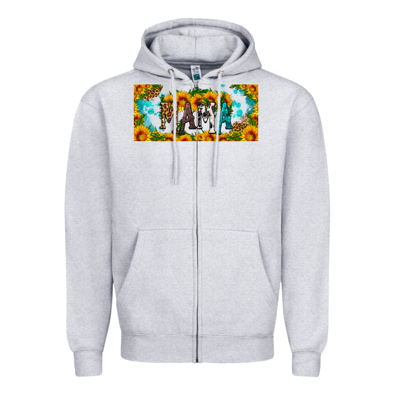 Mama Sunflower Libbey Cup Zipper Hoodie by HRA Design Shop | Teevron