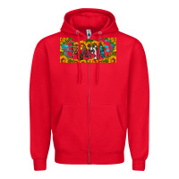 Red mama sunflower libbey cup Zipper Hoodie - HRA Design Shop