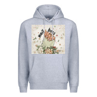 Heather Grey nail boss Premium Hoodie - MaliasSmallBusiness