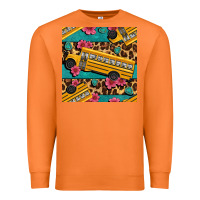 Carrot school bus and leopar seamless pattern Premium Sweatshirt - BundleAndBundleShop